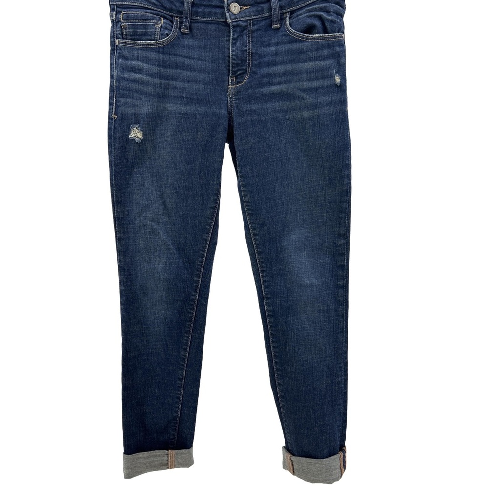 Pilcro and the Letterpress Anthropologie Blue Ankle Cropped Jeans